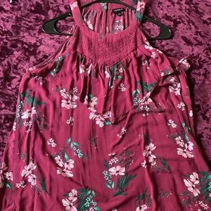 Torrid High Neck Floral Sleeveless Blouse-Size 1
